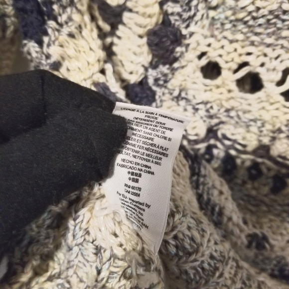 * RARE FIND* Free People Crochet Moto Jacket in Midnight Combo (white). … - Picture 10 of 10